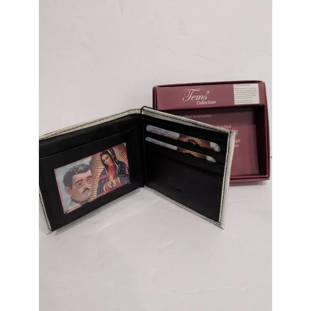 Wallet Virgin de Guadalupe & Malverde Imprint Mens Bi-Fold Tems